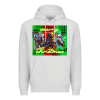 Dove Grey merry christmas gnomies Premium Hoodie - CowGirlArtShop