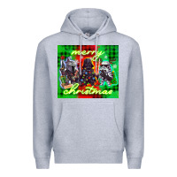 Heather Grey merry christmas gnomies Premium Hoodie - CowGirlArtShop