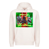 Pale Pink merry christmas gnomies Premium Hoodie - CowGirlArtShop