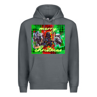 Rock merry christmas gnomies Premium Hoodie - CowGirlArtShop