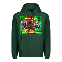 Sports Green merry christmas gnomies Premium Hoodie - CowGirlArtShop