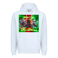White merry christmas gnomies Premium Hoodie - CowGirlArtShop