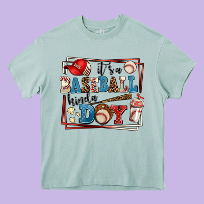 Its A Baseball Kinda Day Heavy Core Tee Designed By Adodesignshop