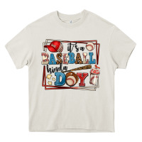 Cream its a baseball kinda day Heavy Core Tee - AdoDesignShop