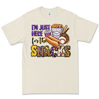 Bone i'm just here for the snacks baseball purple and g Premium Tee - Jasminsmagicworld