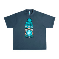 Midnight Navy winter gnome with snowflake Urban Heavy Tee - NancyCooperArtShop