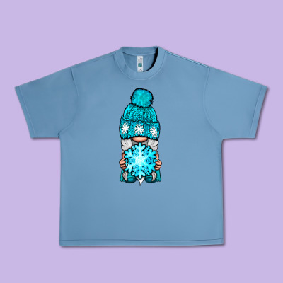 Winter Gnome With Snowflake Urban Heavy Tee Designed By Nancycooperartshop