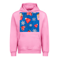 Fuchsia Pink winter  snowflakes hot cocoa ice skating shoes Urban Hoodie - FaDigitalArtStudio