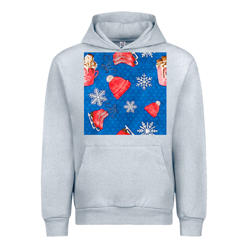 Winter  Snowflakes Hot Cocoa Ice Skating Shoes Urban Hoodie by FaDigitalArtStudio | Teevron