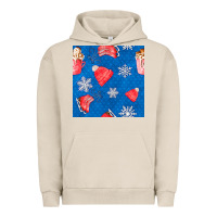 Pigment French Oak winter  snowflakes hot cocoa ice skating shoes Urban Hoodie - FaDigitalArtStudio