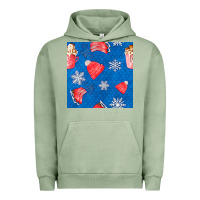 Pigment Oil Green winter  snowflakes hot cocoa ice skating shoes Urban Hoodie - FaDigitalArtStudio
