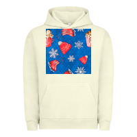 Pigment Pistachio winter  snowflakes hot cocoa ice skating shoes Urban Hoodie - FaDigitalArtStudio