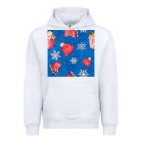 White winter  snowflakes hot cocoa ice skating shoes Urban Hoodie - FaDigitalArtStudio