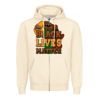 Sandshell black lives matter Zipper Hoodie - NancyCooperArtShop