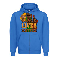 True Royal black lives matter Zipper Hoodie - NancyCooperArtShop