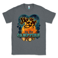 Charcoal Heather life is better by the campfire Classic Tee - NancyCooperArtShop