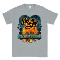 Heather Grey life is better by the campfire Classic Tee - NancyCooperArtShop