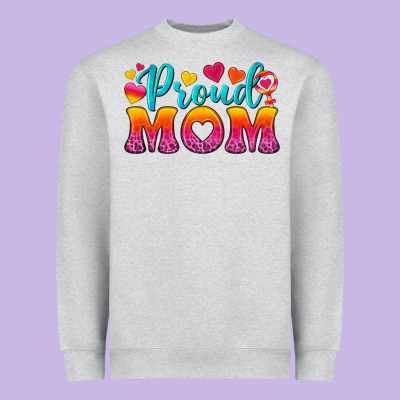 Proud Mom Lesbian Heavyweight Sweatshirt Designed By Bundleandbundleshop