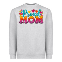 Heather Grey Proud Mom Lesbian Heavyweight Sweatshirt - BundleAndBundleShop