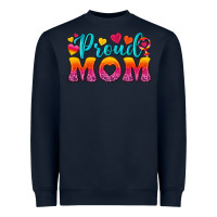 Navy Proud Mom Lesbian Heavyweight Sweatshirt - BundleAndBundleShop