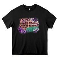 Black Leopard, Cowhide, Wood Pattern Frame Heavy Core Tee - Bettercallsaul
