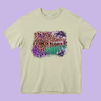 Leopard, Cowhide, Wood Pattern Frame Heavy Core Tee Designed By Bettercallsaul