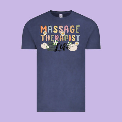 Massage Therapist Life Vintage Tee Designed By Maliassmallbusiness