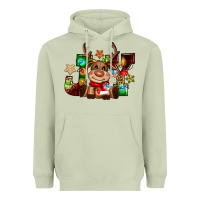 Matcha reindeer joy christmas Heavyweight Hoodie - CowGirlArtShop