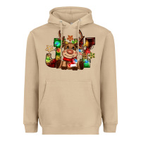 Mushroom reindeer joy christmas Heavyweight Hoodie - CowGirlArtShop