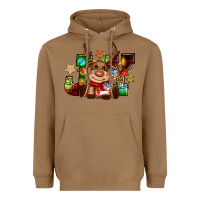 Toasted Coconut reindeer joy christmas Heavyweight Hoodie - CowGirlArtShop