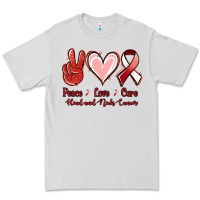 Dove Grey peace love cure head and neck cancer Premium Tee - Jasminsmagicworld