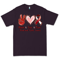 Plum peace love cure head and neck cancer Premium Tee - Jasminsmagicworld