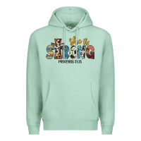 Seafoam she i̇s strong proverbs 31 25 Premium Hoodie - JahusDesignShop