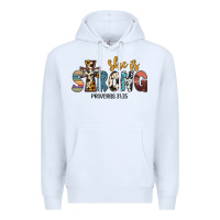 White she i̇s strong proverbs 31 25 Premium Hoodie - JahusDesignShop