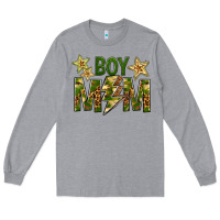 Heather Grey Boy Mom Long Sleeve Tee - BundleAndBundleShop