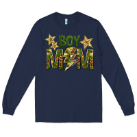 Navy Boy Mom Long Sleeve Tee - BundleAndBundleShop