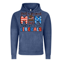 Vintage Denim just a normal mom trying not to raise liberals Vintage Hoodie - MaliasSmallBusiness
