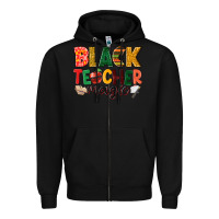 Black black teacher magic Zipper Hoodie - NancyCooperArtShop