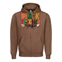 Chestnut black teacher magic Zipper Hoodie - NancyCooperArtShop