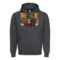 Smoke black teacher magic Zipper Hoodie - NancyCooperArtShop