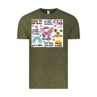 Vintage Olive positive affirmations Vintage Tee - MaliasSmallBusiness