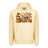Pina Colada fall coffee cups Premium Hoodie - CowGirlArtShop