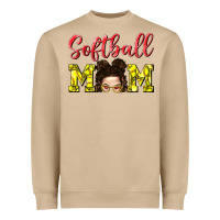 Mushroom Softball Mom Heavyweight Sweatshirt - BundleAndBundleShop