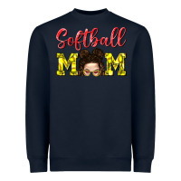 Navy Softball Mom Heavyweight Sweatshirt - BundleAndBundleShop