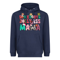 Navy somebody jolly ass mama pink christmas Heavyweight Hoodie - CowGirlArtShop