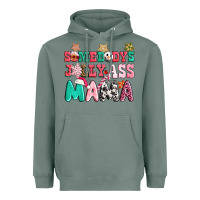 Sage somebody jolly ass mama pink christmas Heavyweight Hoodie - CowGirlArtShop