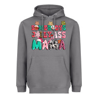 Storm somebody jolly ass mama pink christmas Heavyweight Hoodie - CowGirlArtShop