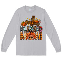 Moon Dust Western Blessed Mom With Cross Long Sleeve Tee - BundleAndBundleShop