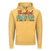 Vintage Mustard thankful blessed and kind of a mess Vintage Hoodie - MaliasSmallBusiness
