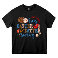 Black hey batter batter swing Heavy Core Tee - AdoDesignShop